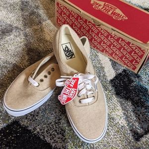 NWT Tan Vans canvas shoes